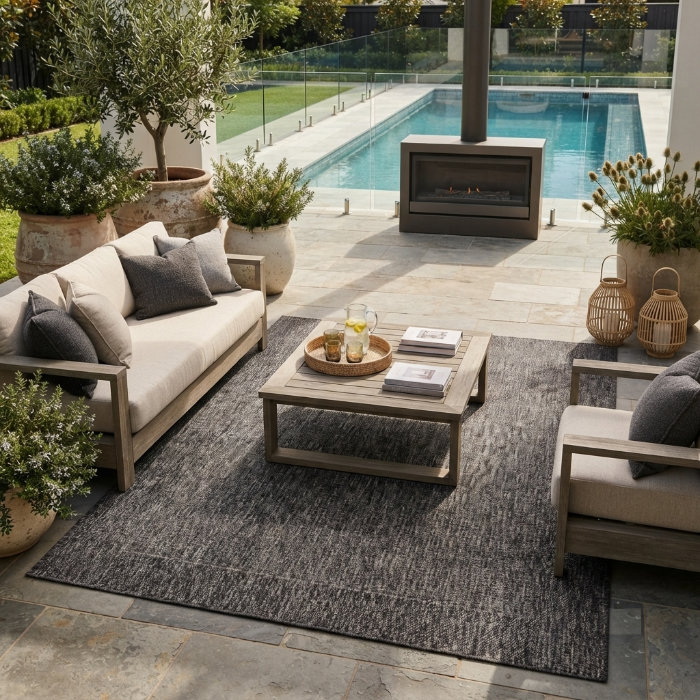 Outdoor / Indoor Rugs Charcoal Rug