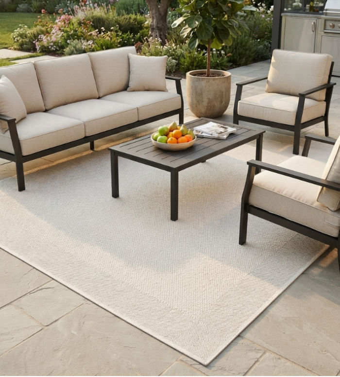 Outdoor / Indoor Rugs Cream natural
